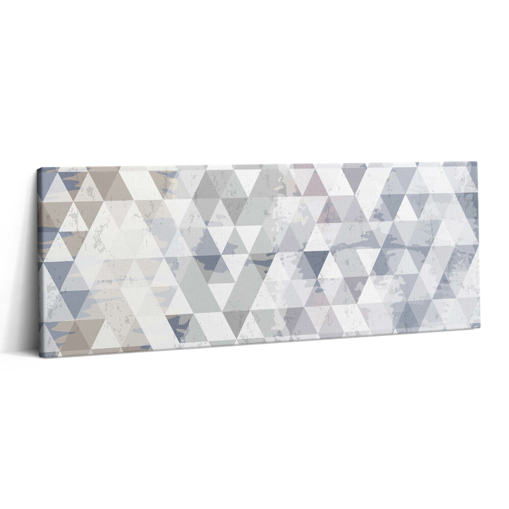 Print pe canvas 125x50 Model geometric cu triunghiuri