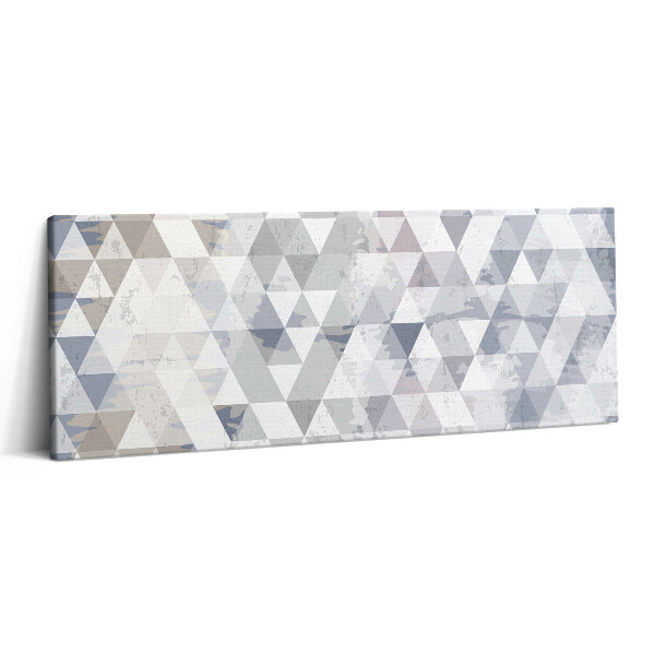 Print pe canvas 125x50 Model geometric cu triunghiuri