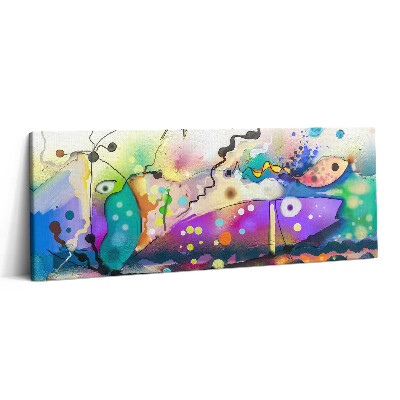 Print pe canvas 125x50 Imagine cu pești în mare