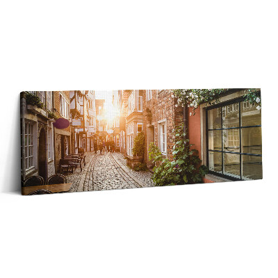 Print pe canvas 125x50 Stradă italiană printre clădiri
