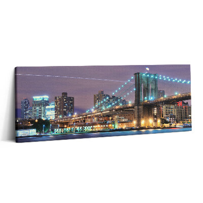 Print pe canvas 125x50 Podul Brooklyn