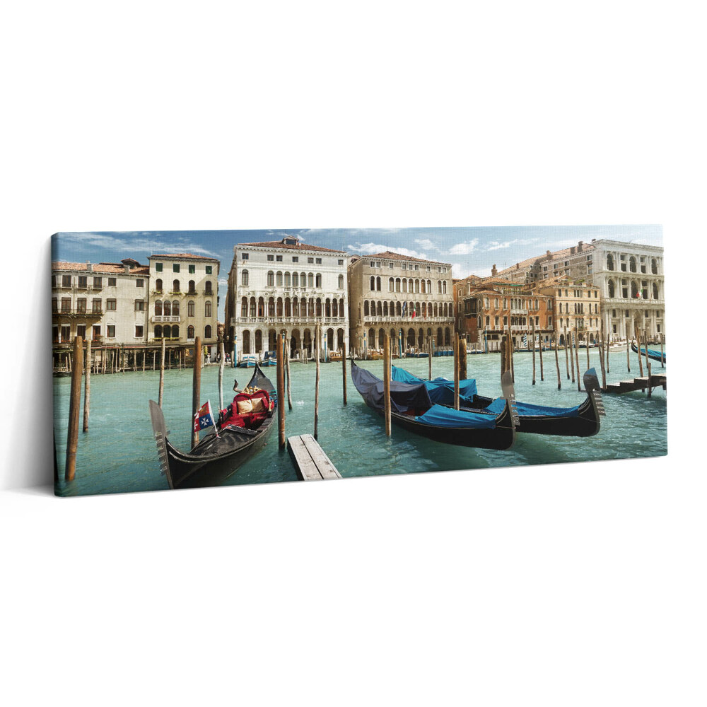 Print pe canvas 125x50 Gondole Veneția Italia