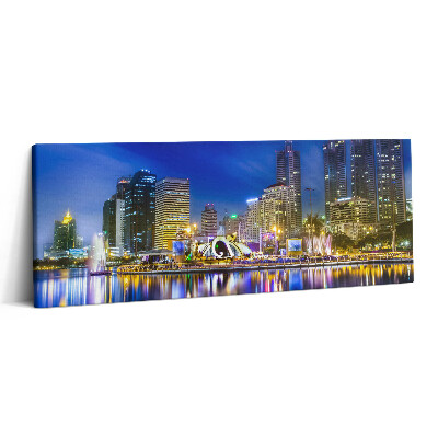 Print pe canvas 125x50 Un oraș plin de culori