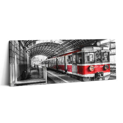 Print pe canvas 125x50 Vechea platformă de cale ferată