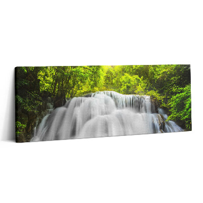 Print pe canvas 125x50 Cascada Huai Mae Khamin din Thailanda
