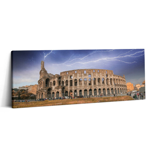 Print pe canvas 125x50 Furtună la Colosseum