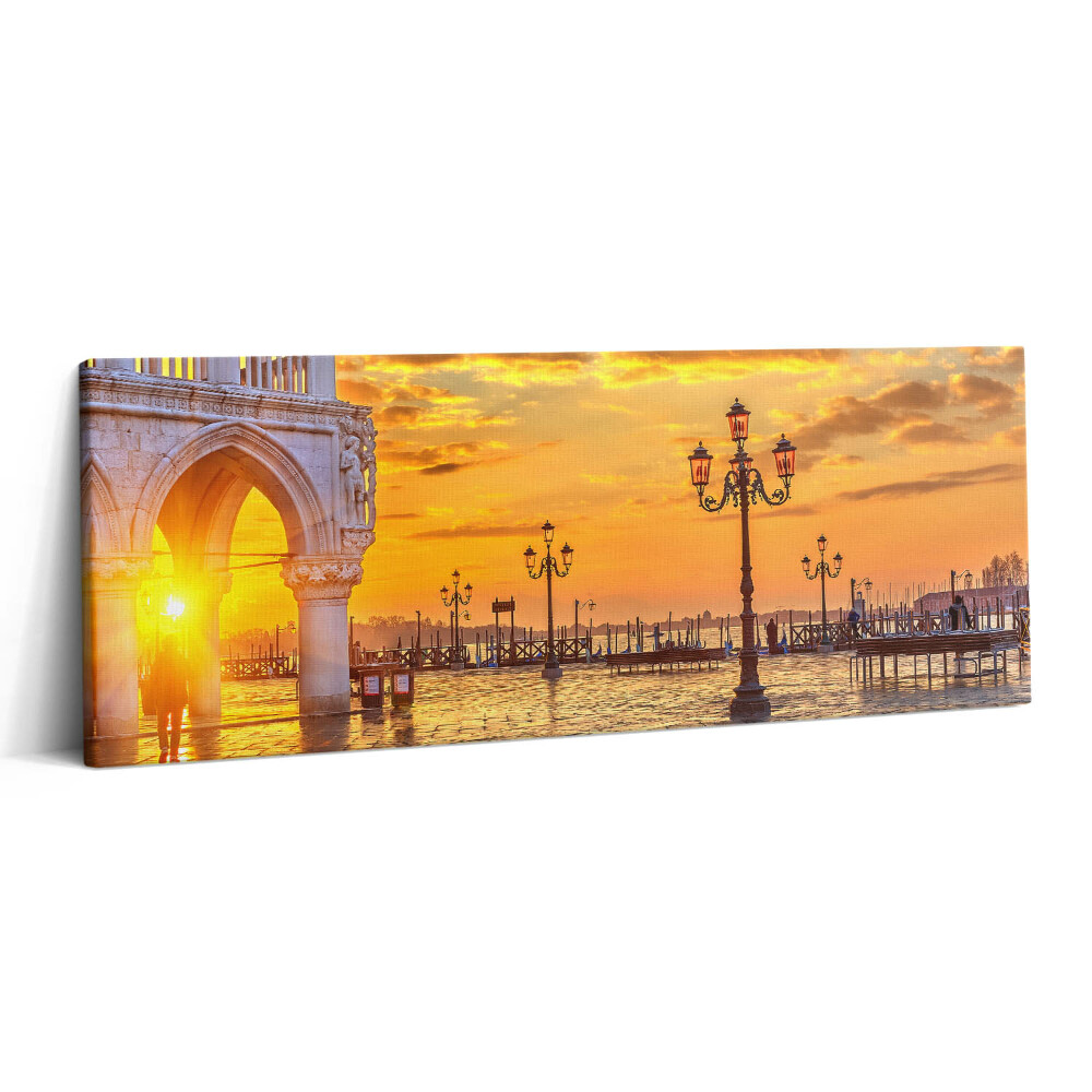 Print pe canvas 125x50 Piața Veneției la apus