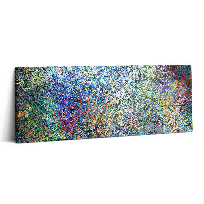 Print pe canvas 125x50 Abstracție expresivă a liniilor colorate