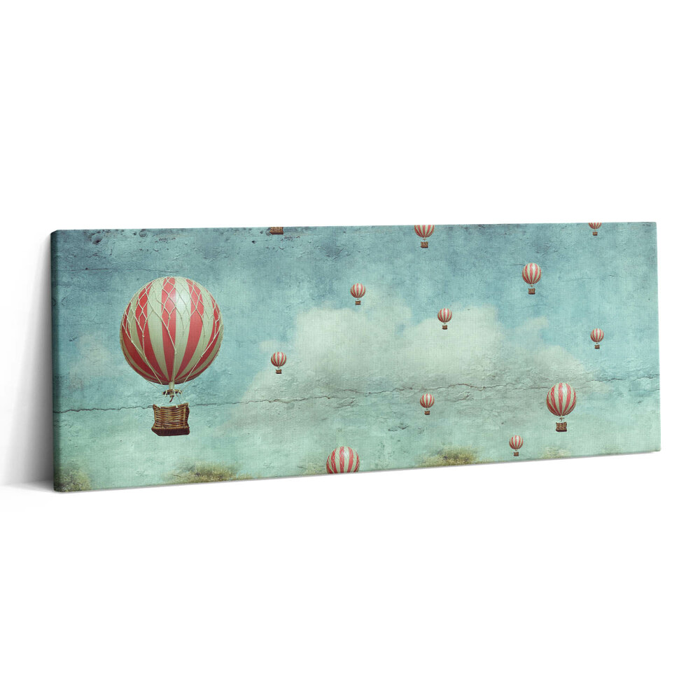 Print pe canvas 125x50 Baloane care zboară pe cer
