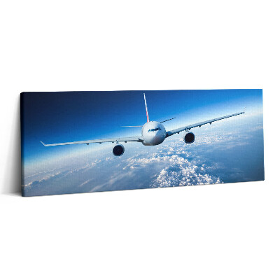 Print pe canvas 125x50 Avion deasupra norilor