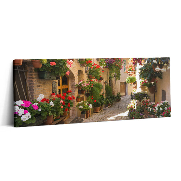 Print pe canvas 125x50 Aleea florilor