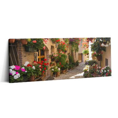 Print pe canvas 125x50 Aleea florilor