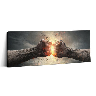 Print pe canvas 125x50 Puterea și tăria pumnului