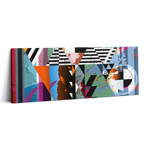 Print pe canvas 125x50 Dungi și triunghiuri abstracte