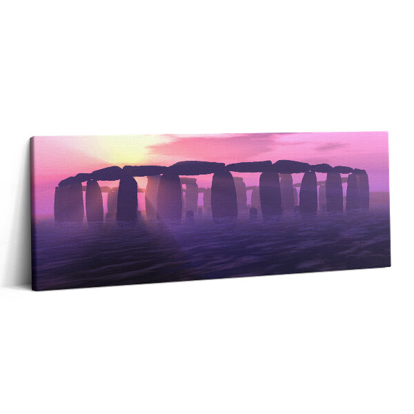 Print pe canvas 125x50 Apus de soare la Stonehenge