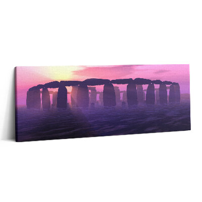 Print pe canvas 125x50 Apus de soare la Stonehenge