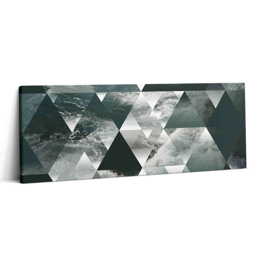 Print pe canvas 125x50 Abstracție geometrică a valurilor mării