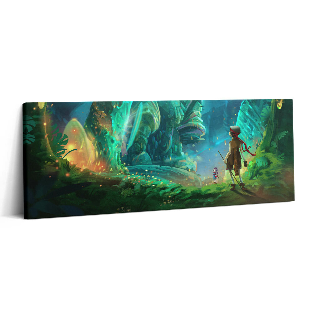 Print pe canvas 125x50 Copii într-o pădure de basm