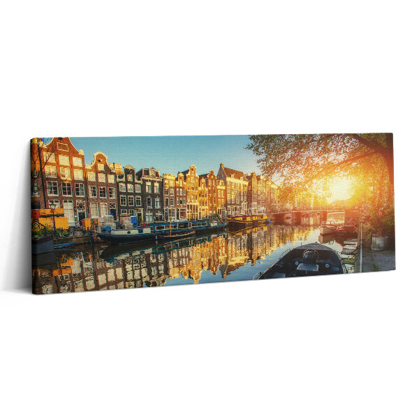 Print pe canvas 125x50 Orașul Amsterdam