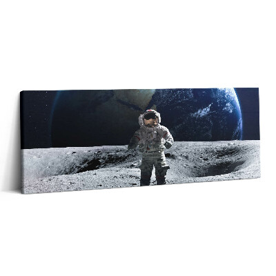 Print pe canvas 125x50 Astronautul pe Lună