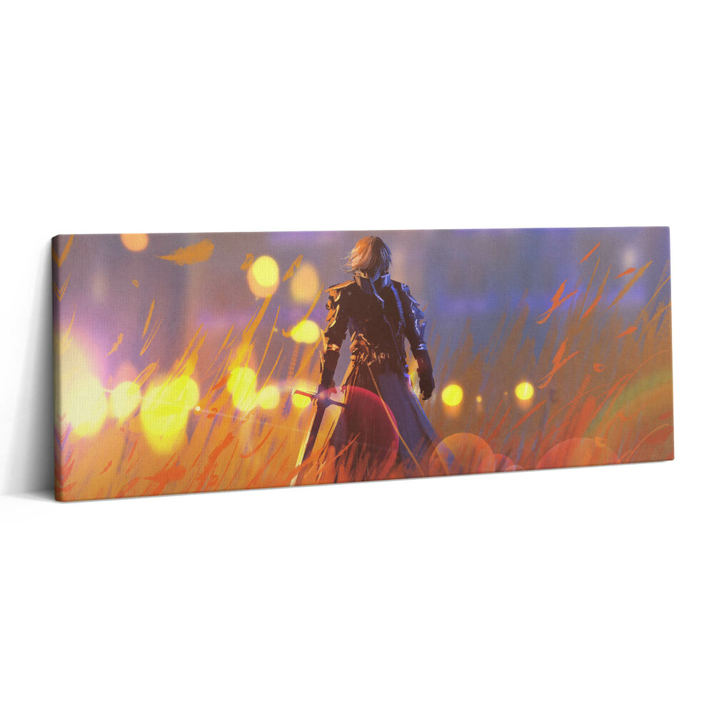 Print pe canvas 125x50 Cavaler cu o sabie