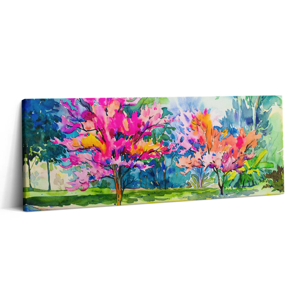 Print pe canvas 125x50 Copac colorat abstract