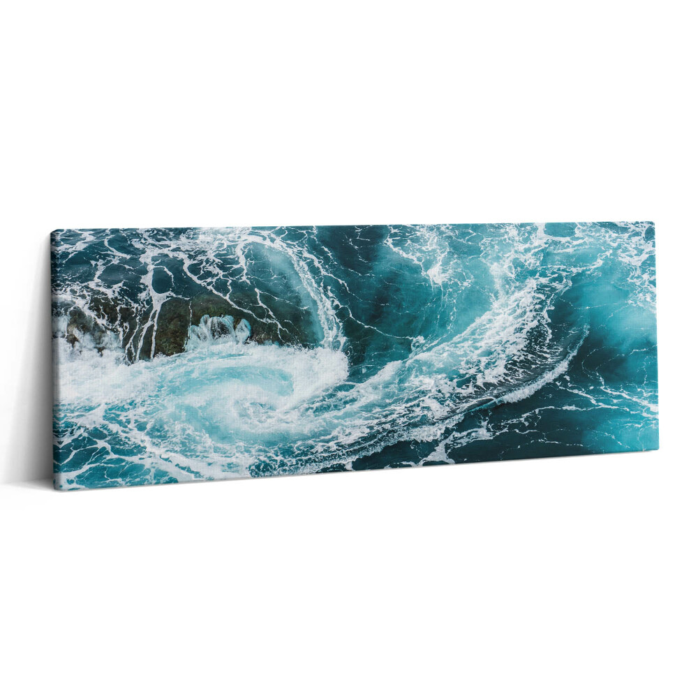 Print pe canvas 125x50 Valuri spumoase învolburate