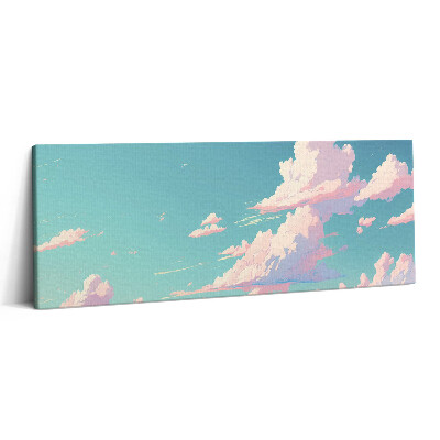 Print pe canvas 125x50 Culoarea pastelată a cerului