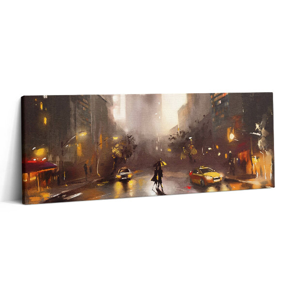 Print pe canvas 125x50 Vedere spre strada din New York