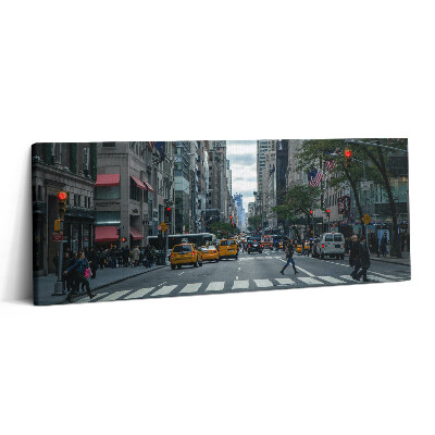 Print pe canvas 125x50 Taxi stradal din New York