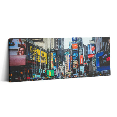 Print pe canvas 125x50 Times Square în New York