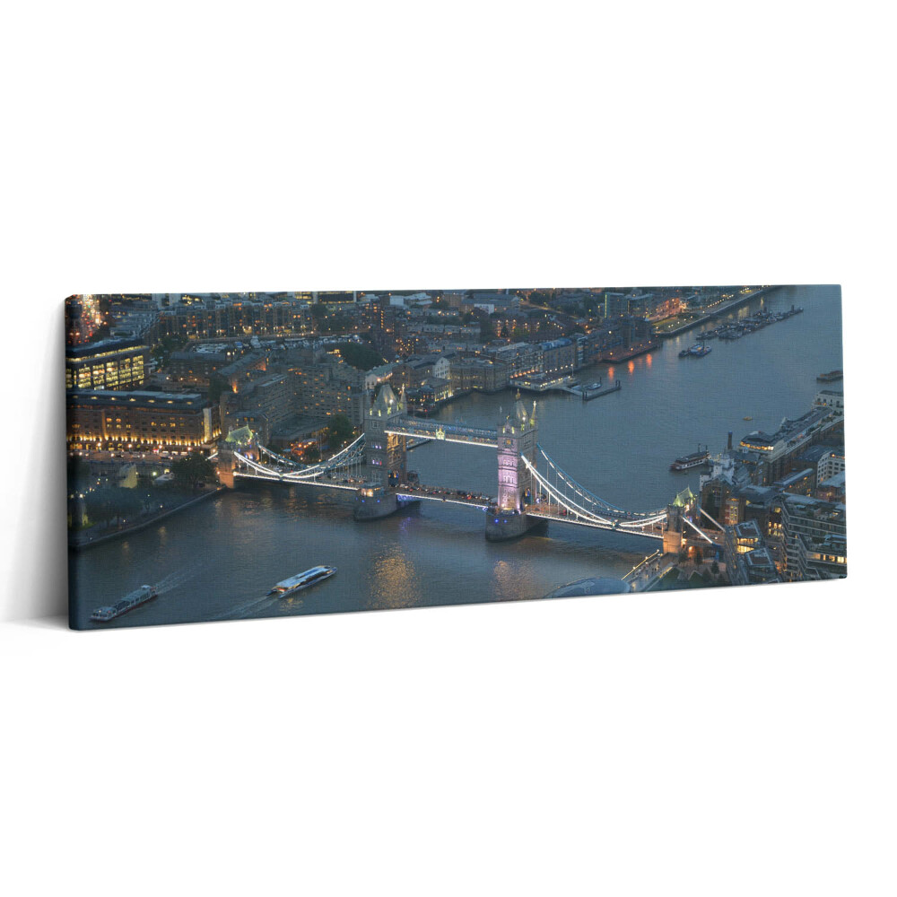 Print pe canvas 125x50 Tower Bridge în Londra noaptea