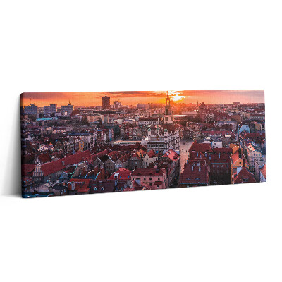 Print pe canvas 125x50 Poznań - panoramă