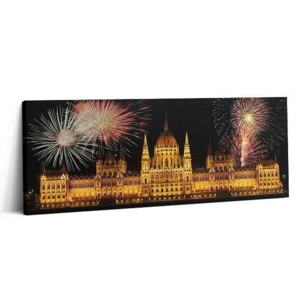 Print pe canvas 125x50 Clădirea Parlamentului Ungar