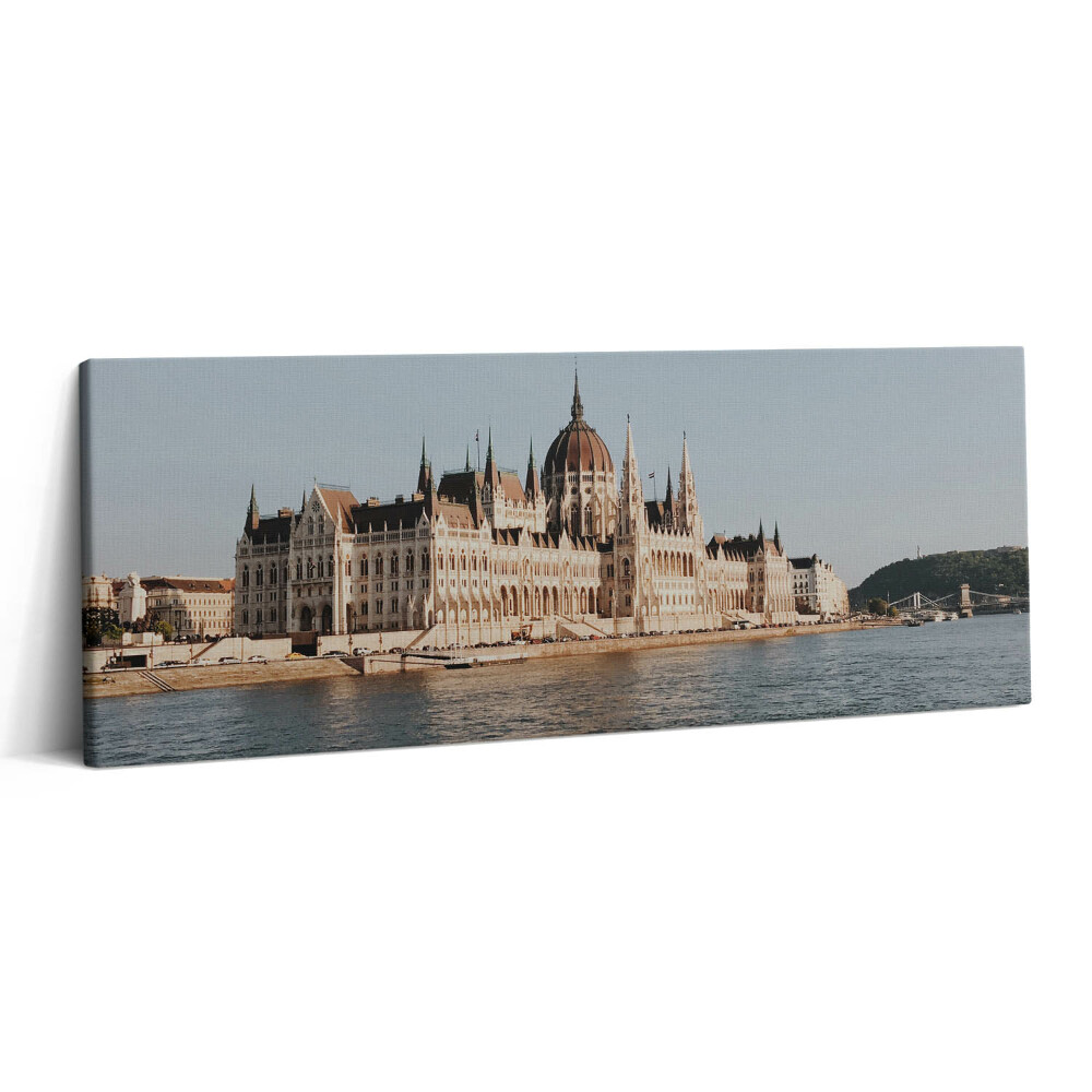 Print pe canvas 125x50 Clădirea Parlamentului din Budapesta