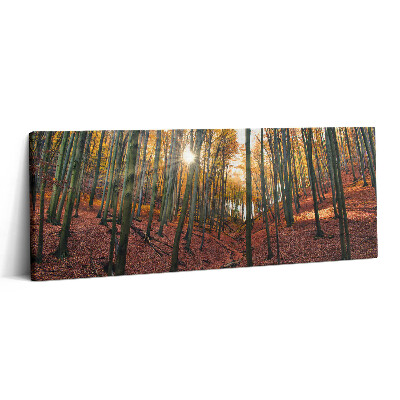 Print pe canvas 125x50 Apus de soare și copaci