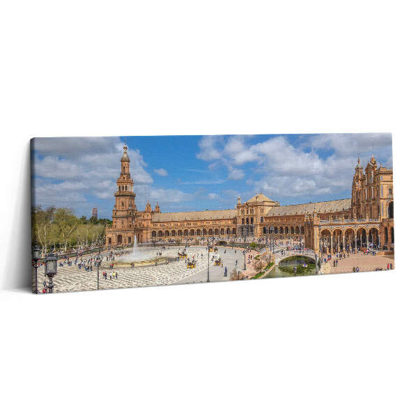 Print pe canvas 125x50 Plaza de España din Sevilla