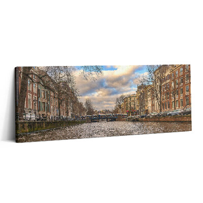 Print pe canvas 125x50 Canalul Rotterdam