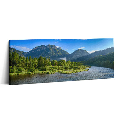 Print pe canvas 125x50 Cotul Dunajec din Munții Pieniny