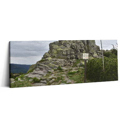 Print pe canvas 125x50 Traseu în Munții Karkonosze