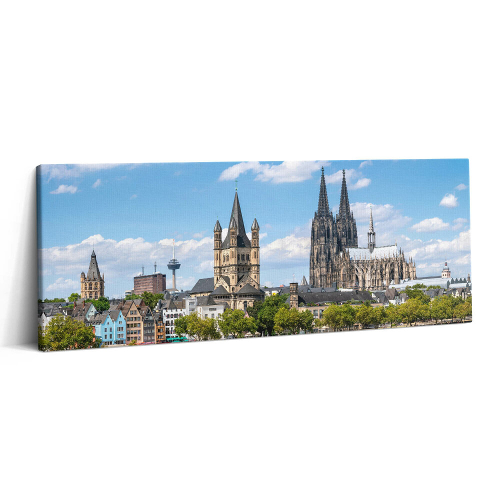 Print pe canvas 125x50 Panorama din Köln