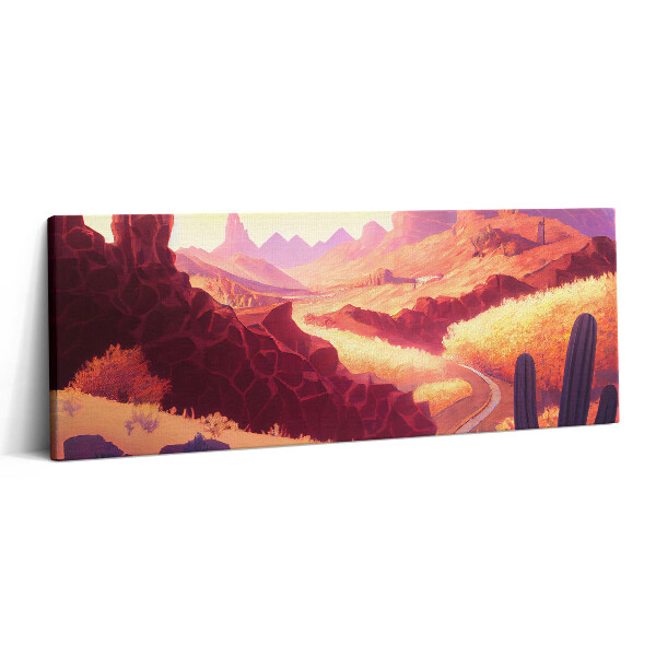 Print pe canvas 125x50 Ilustrație a deșertului Arizona