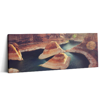 Print pe canvas 125x50 Lacul Powell din SUA