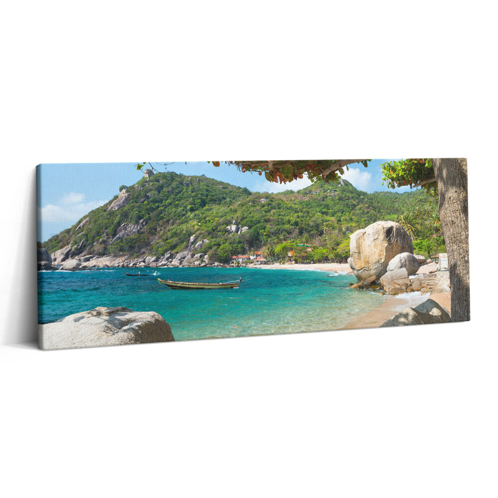 Print pe canvas 125x50 Vedere la mare Koh Tao Thailanda