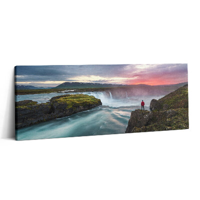 Print pe canvas 125x50 Peisaj cu cascada Godafoss