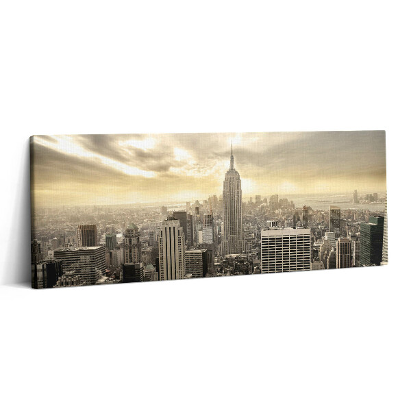 Print pe canvas 125x50 Panoramă a clădirii Empire State
