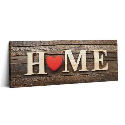 Print pe canvas 125x50 Inscripție acasă