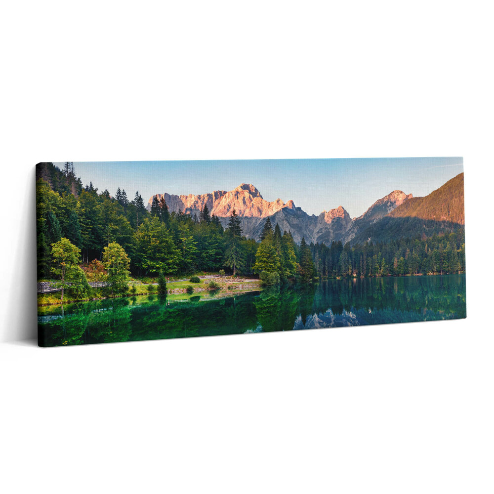 Print pe canvas 125x50 Peisaj lacustru