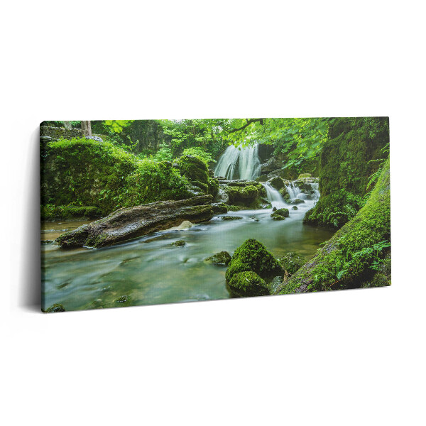 Print pe pânză 140x70 Cascadă în jungla sălbatică
