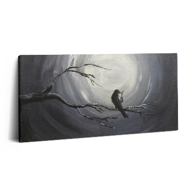 Print pe pânză 140x70 Corb în lumina lunii